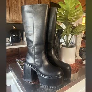 Black Delia’s platform boots